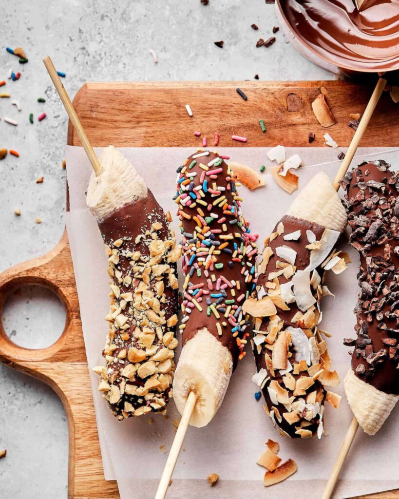Chocolate Banana Pops