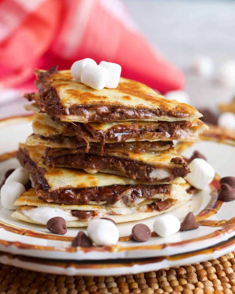 Chocolate Campfire Quesadilla