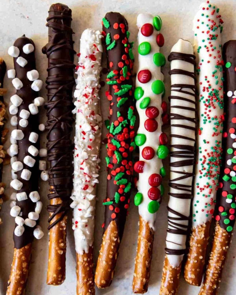 Chocolate Dipped Campfire Pretzels