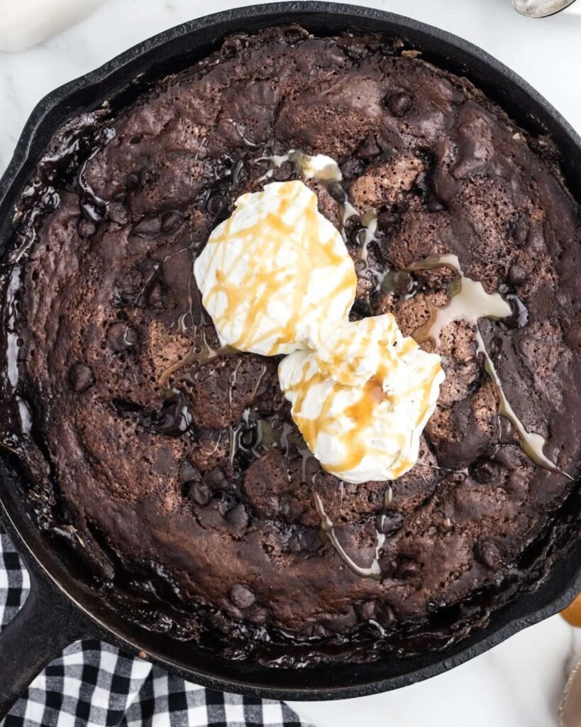 Chocolate Lava Campfire Cake