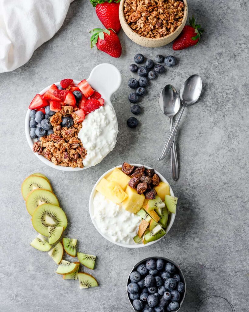 Cottage Cheese and Fruit Cups