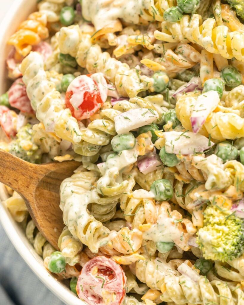 Creamy Bacon Ranch Pasta Salad