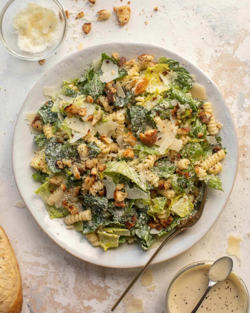 Creamy Caesar Pasta Salad