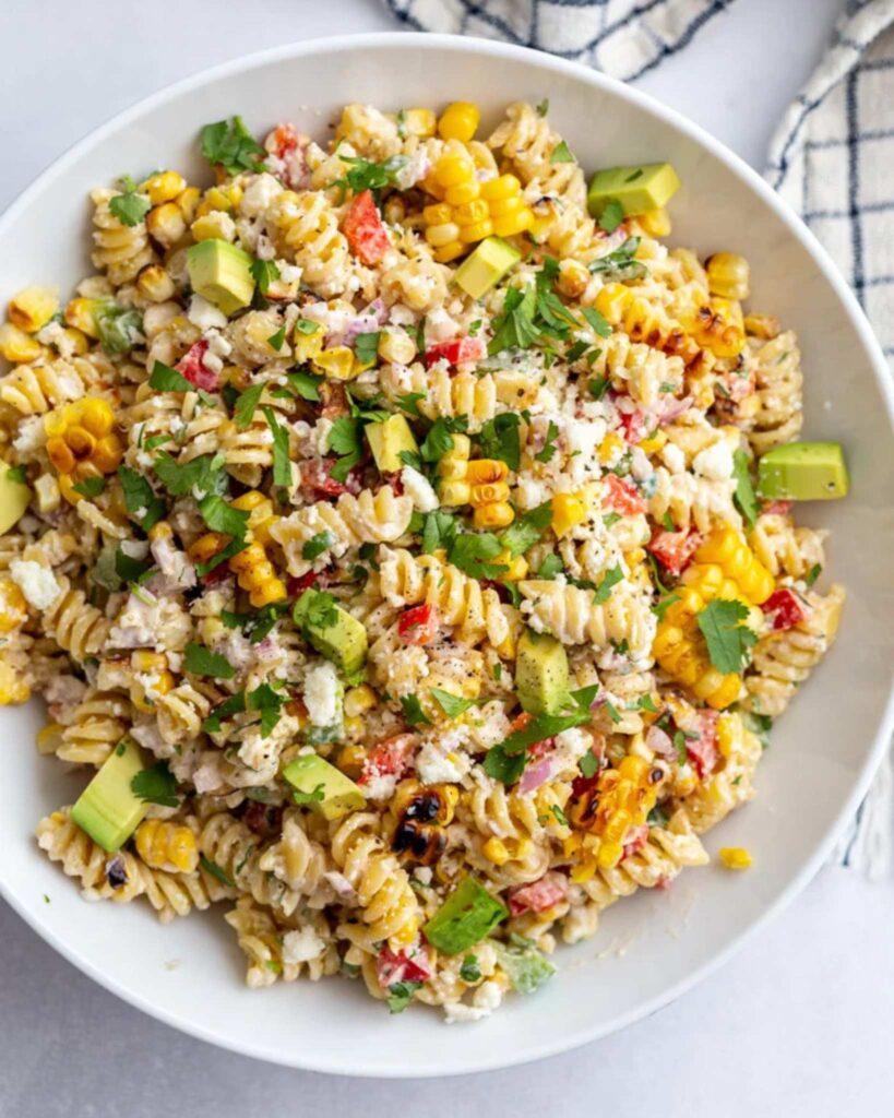 Creamy Mexican Street Corn Pasta Salad