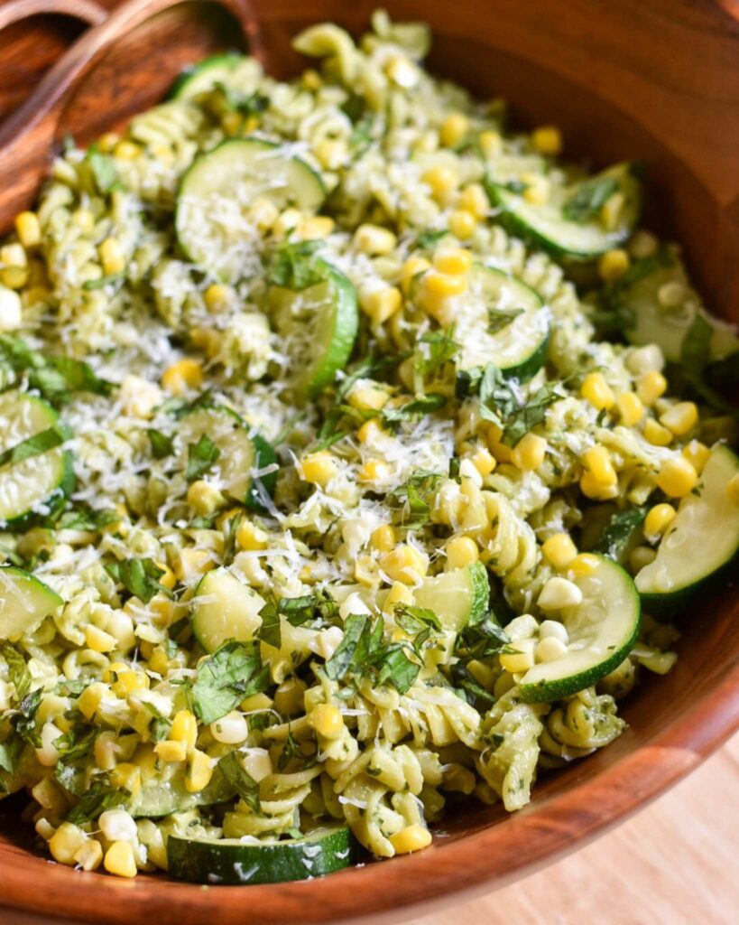 Creamy Pesto Pasta Salad