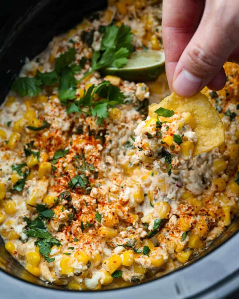 Crockpot Mexican Street Corn Dip
