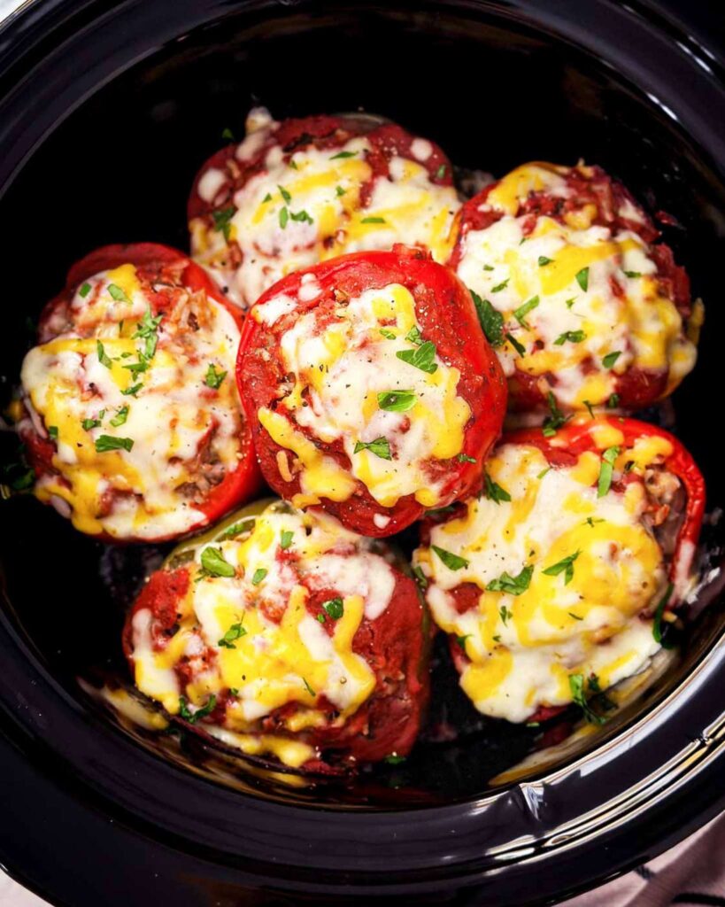 Crockpot Stuffed Peppers