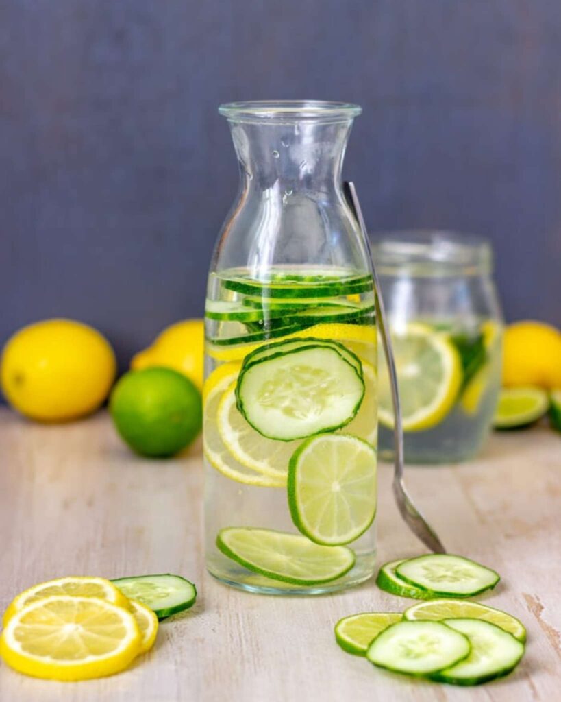 Cucumber and Lime Detox Water