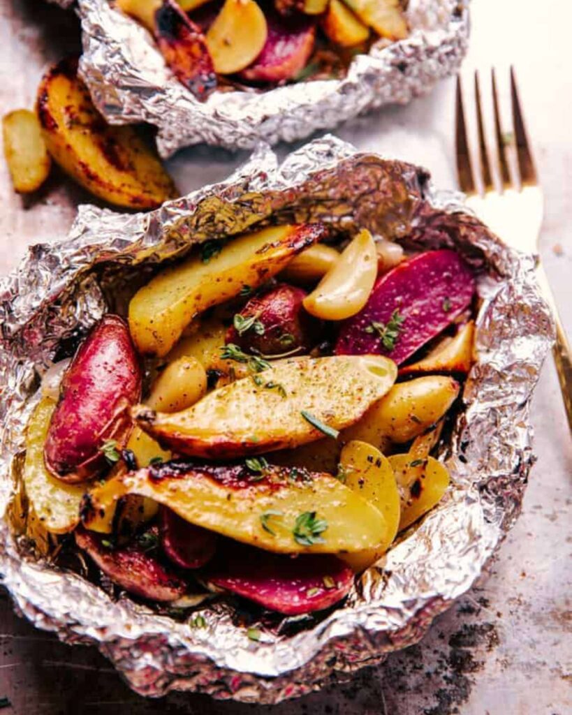 Foil Packet Breakfast Potatoes