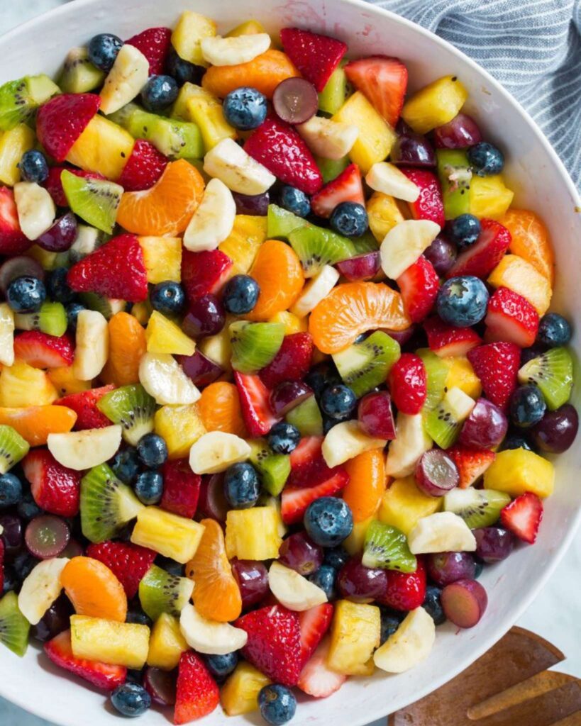 Fresh Fruit Salad with Honey Drizzle