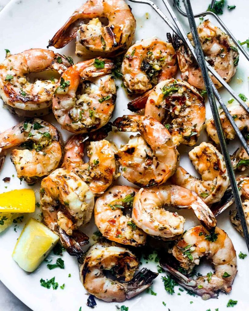 Garlic Shrimp Skewers
