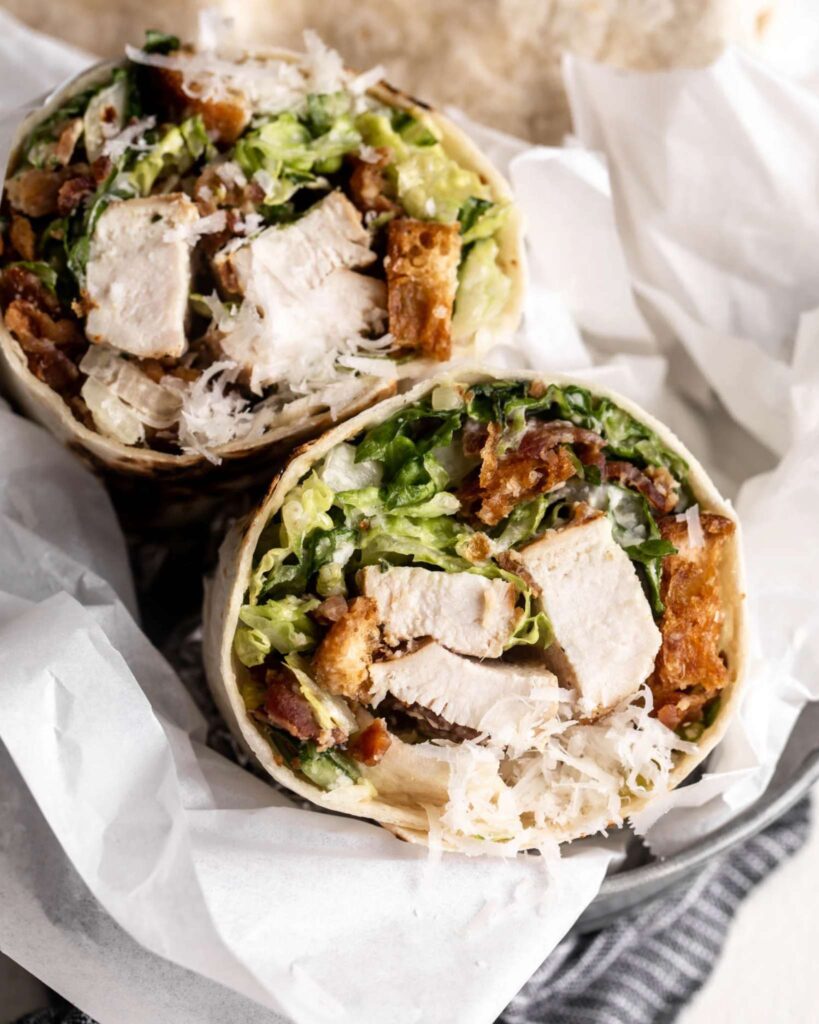 Grilled Chicken Caesar Wraps