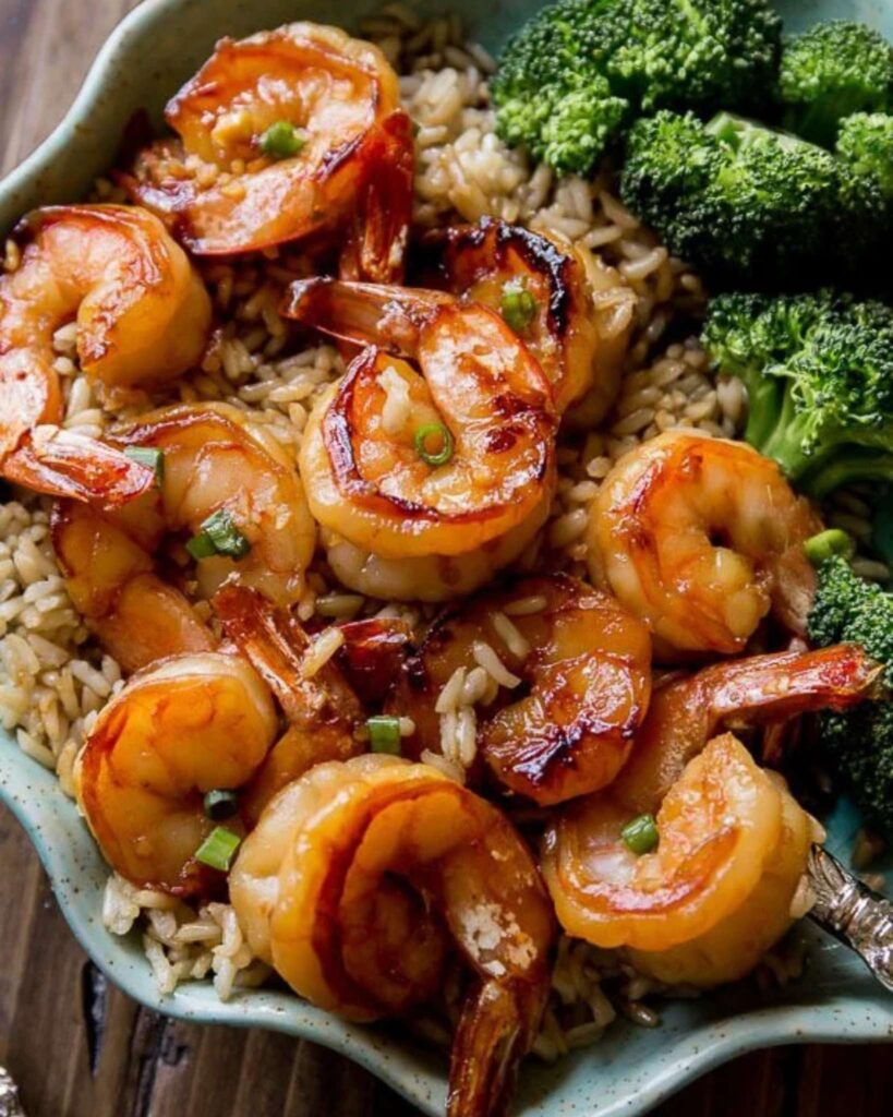 Honey Garlic Shrimp Bowl