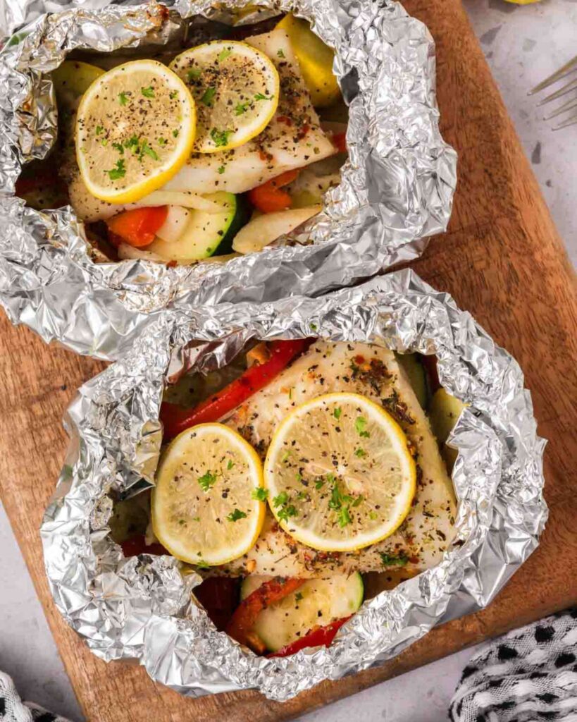 Lemon Herb Fish Foil Packets
