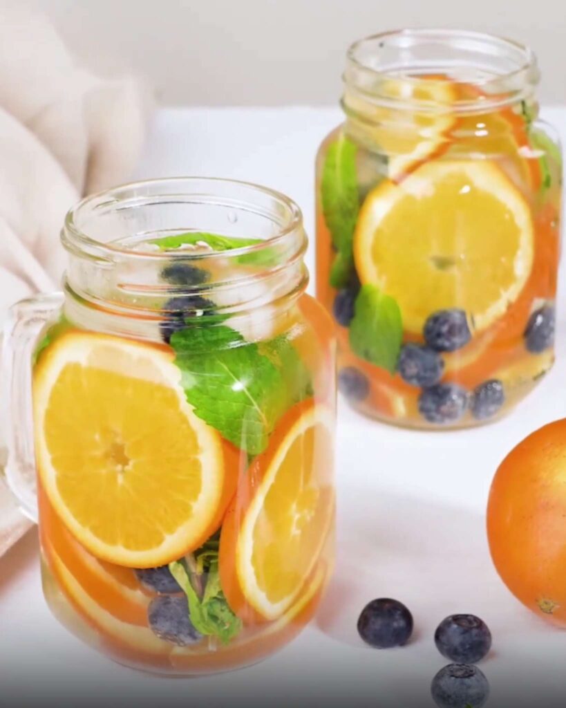 Orange and Blueberry Detox Water