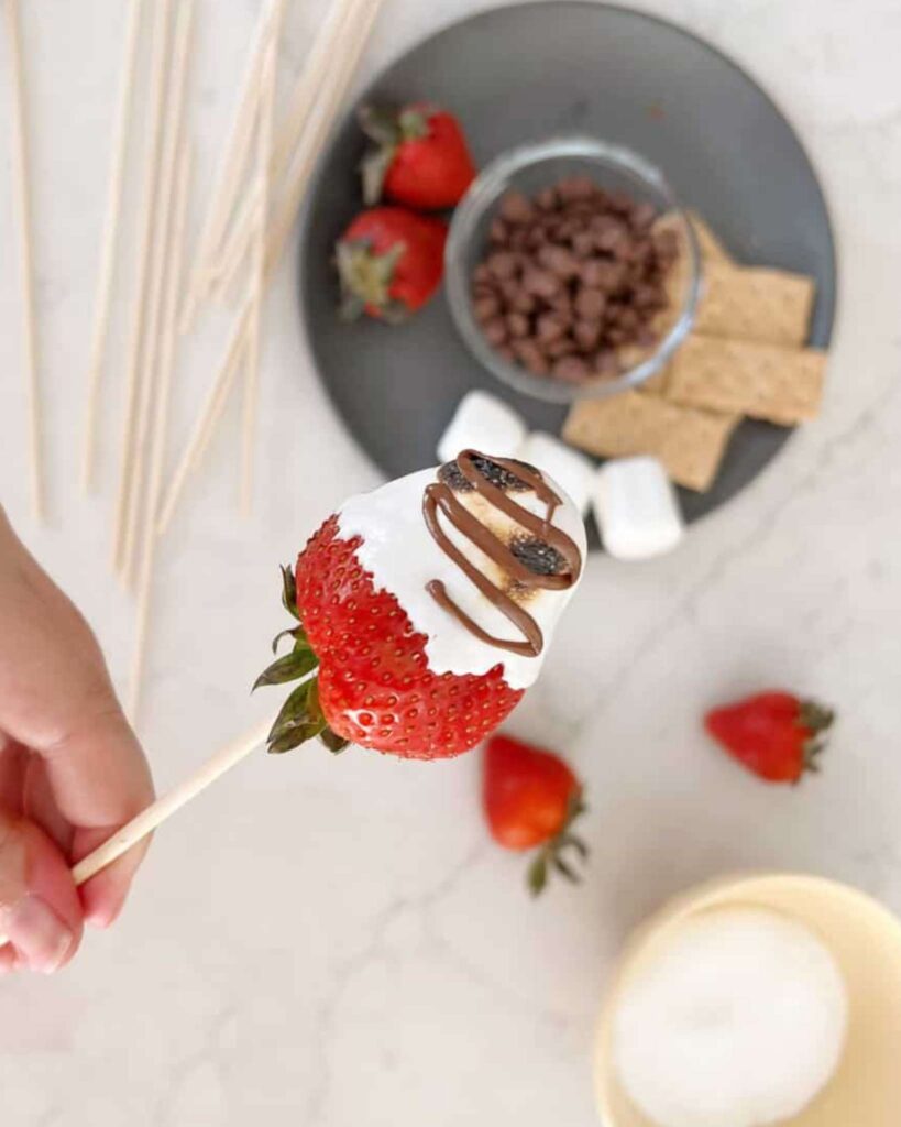 Roasted Marshmallow Strawberries