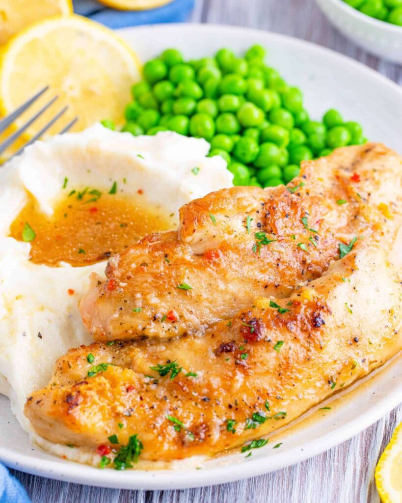 Slow Cooker Lemon Garlic Chicken