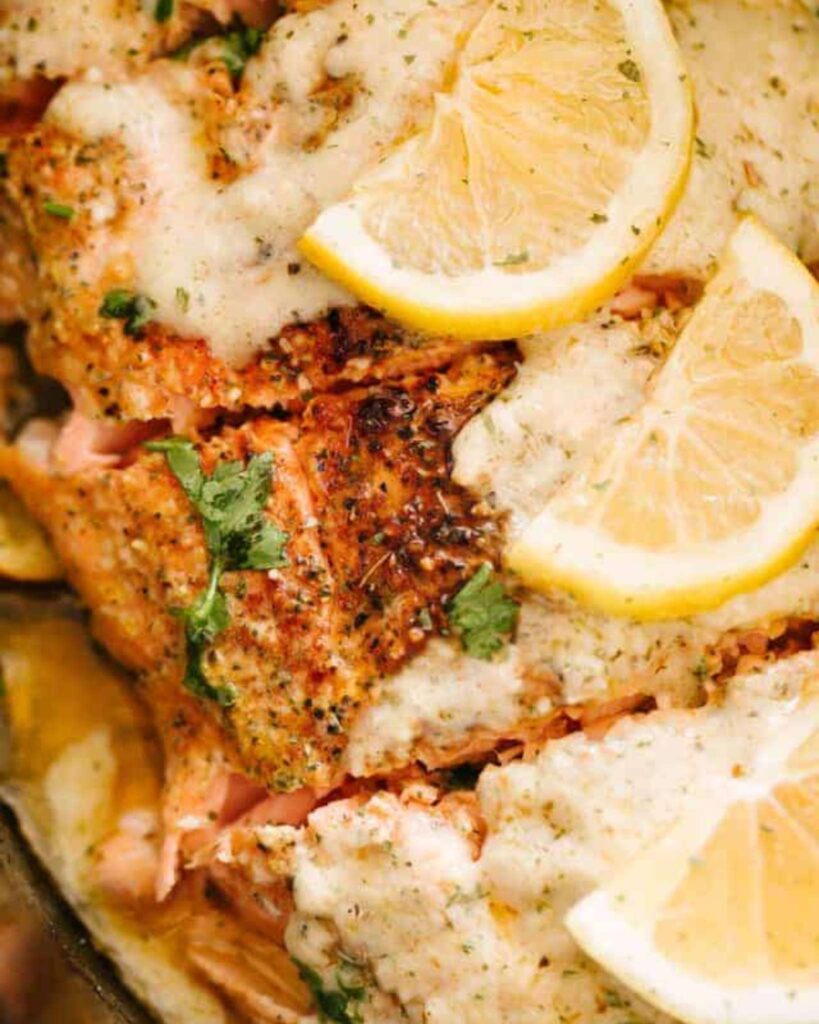 Slow Cooker Lemon Herb Salmon