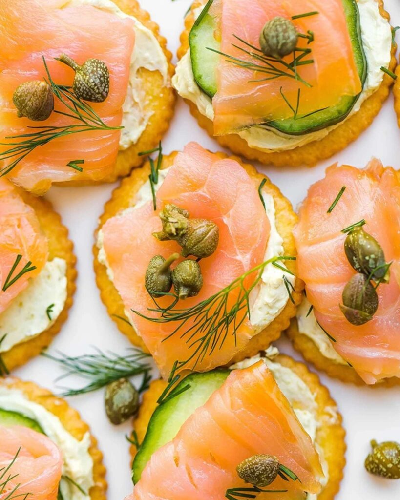 Smoked Salmon Crackers