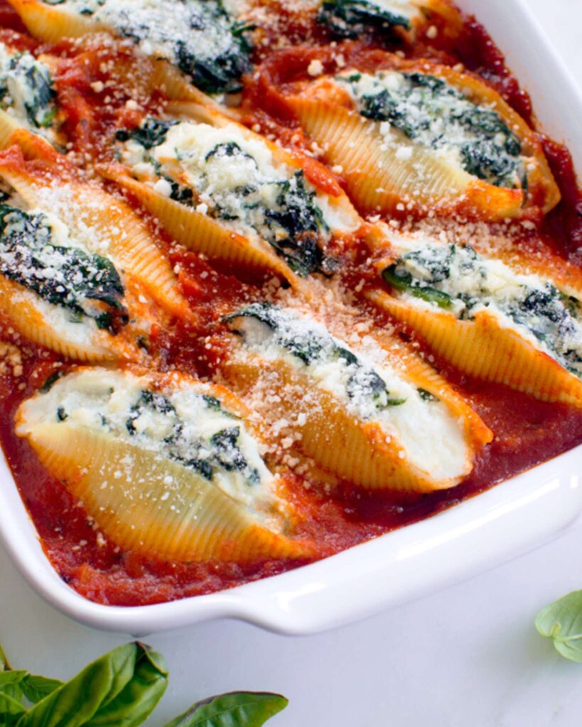 Spinach Ricotta Stuffed Shells