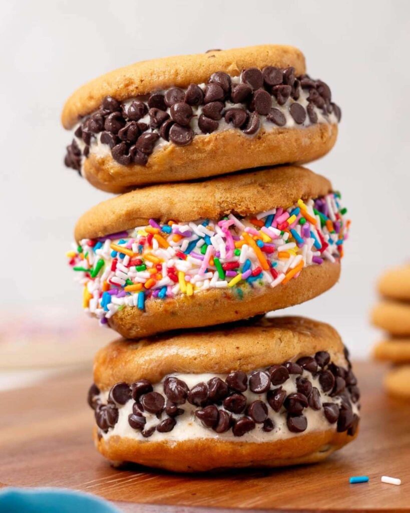 Sprinkle Ice Cream Sandwiches