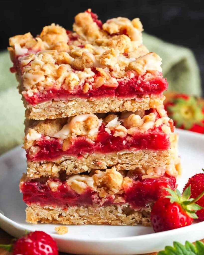Strawberry Oat Bars