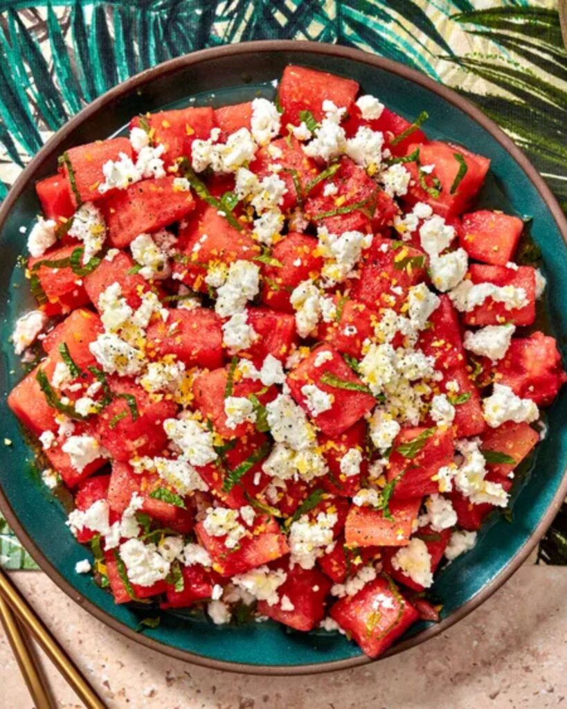 Watermelon Feta Cubes