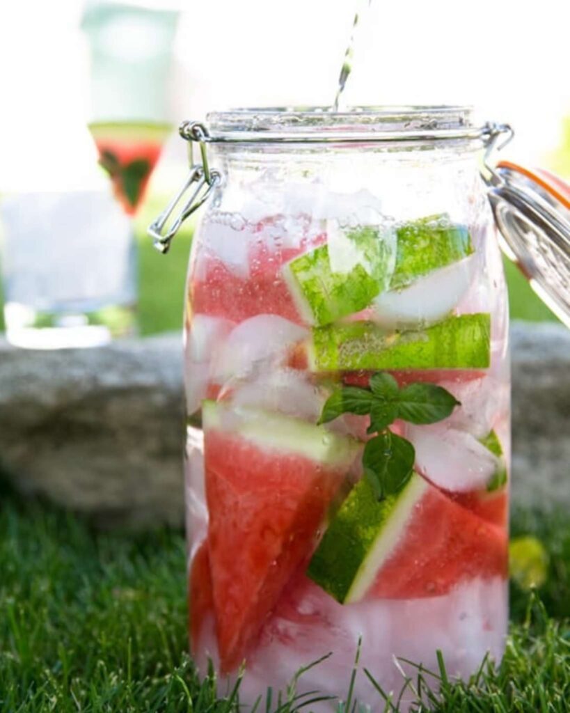 Watermelon and Basil Detox Water