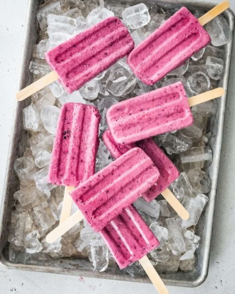 Yogurt Fruit Popsicles
