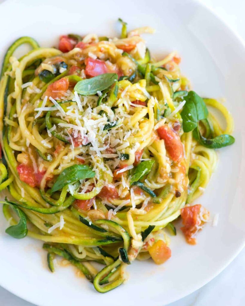 Zucchini Noodle Pasta