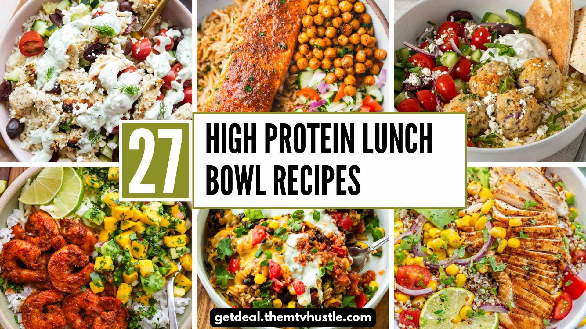 27 High Protein Lunch Bowl Recipes for Easy Healthy Meals