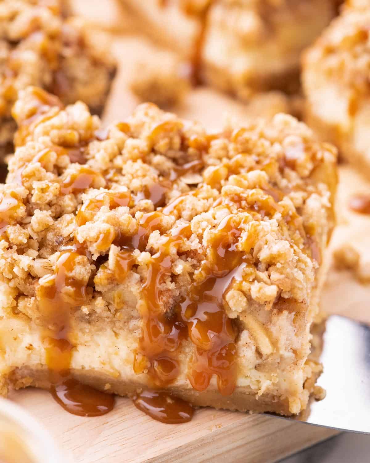 Caramel Apple Cheesecake Bars