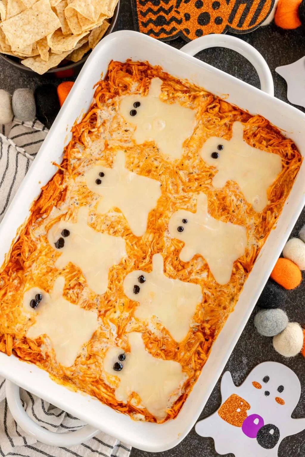 Halloween Buffalo Chicken Dip