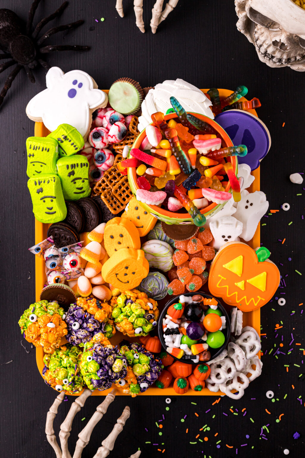 halloween snack board