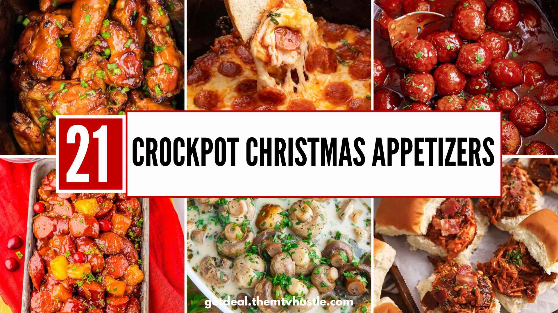20 Crockpot Christmas Appetizers for Easy Holiday Parties