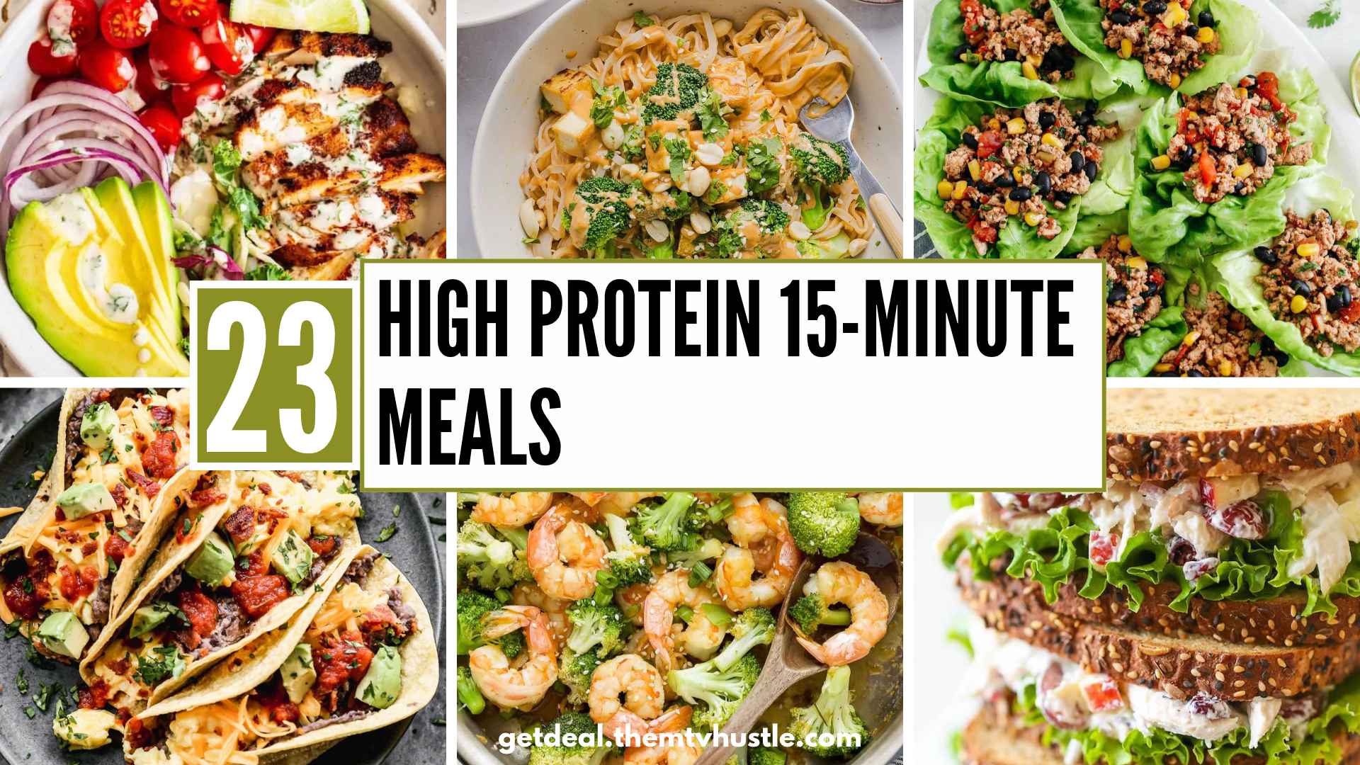 23 Quick High Protein 15-Minute Meals for Busy Weekdays